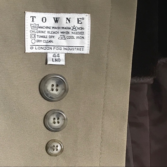 Towne by London Fog Tan Overcoat Coat Size 44L - Picture 5 of 7